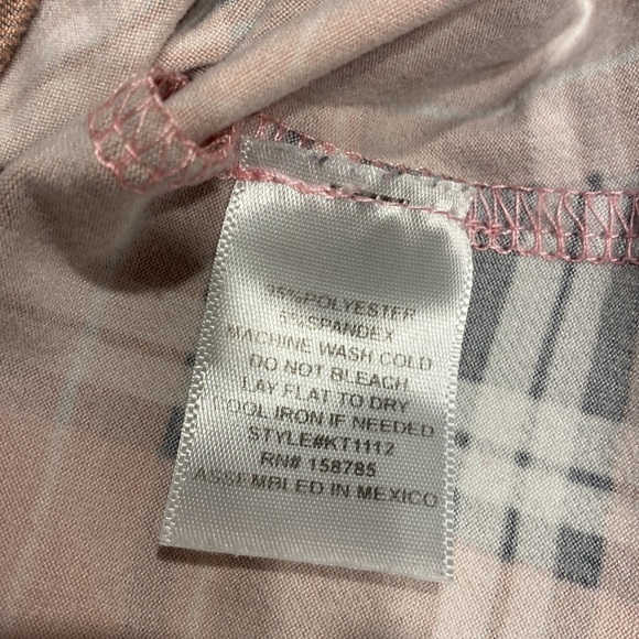 O womens Above and Beyond casual stretch button up cap sleeve shirt XL - Picture 4 of 4